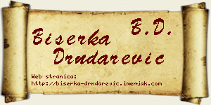 Biserka Drndarević vizit kartica